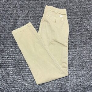 American Eagle Mens Original Straight Flex Pants 30x34 Tan Khaki Chinos